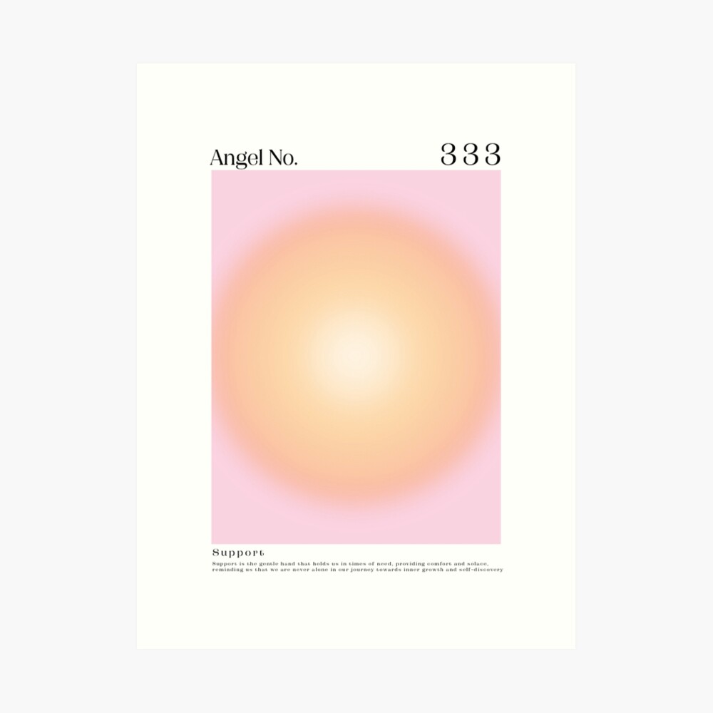 Angel number Good vibes wallpaper Aura colors Aesthetic Poster