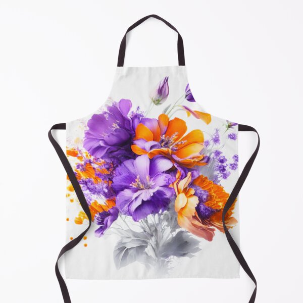 Item preview, Bouquet of orange and purple flowers designed and sold by flashcompact.