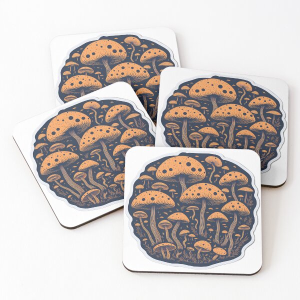 Item preview, Retro Fairy Mushroom Sticker Design Fractal Mushroom Illustration Colourful Shades Artwork Highly Detailed Clean Design designed and sold by RedArtG09.