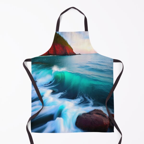 Item preview, Awe-Inspiring Waves in the Setting Sun designed and sold by fkc666.