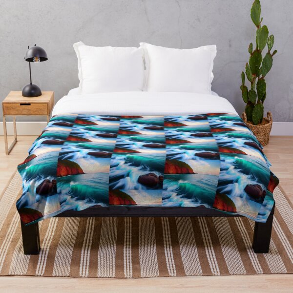 Item preview, Awe-Inspiring Waves in the Setting Sun designed and sold by fkc666.