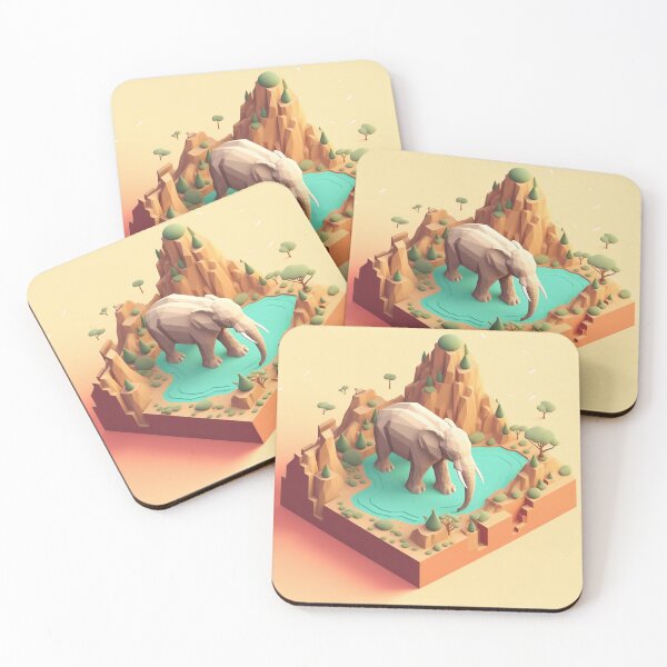 Item preview, Isometric Elephant designed and sold by Thwataka.