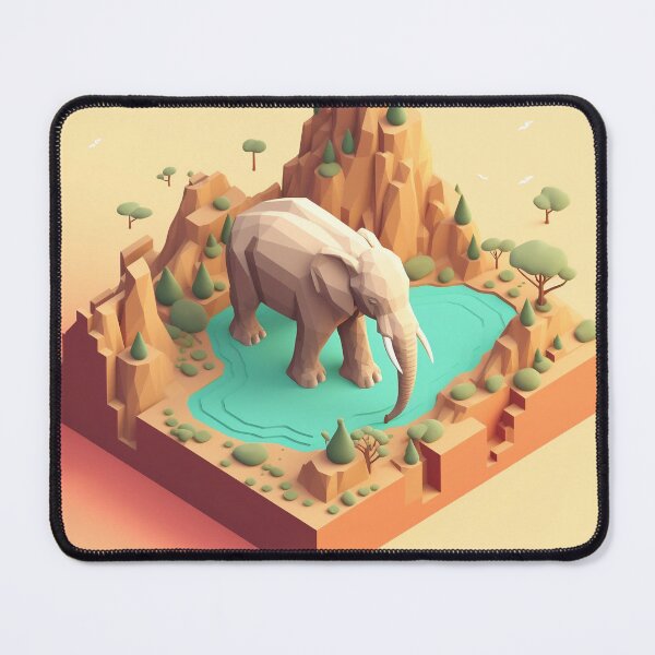 Item preview, Isometric Elephant designed and sold by Thwataka.