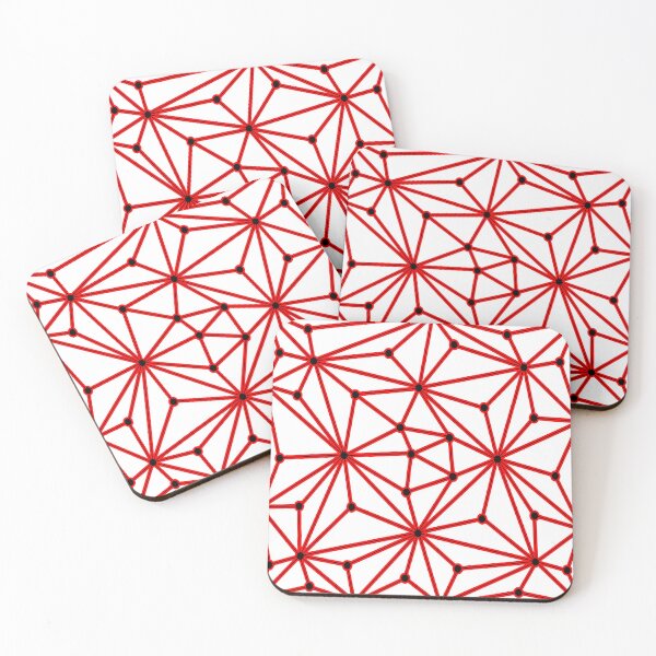 Item preview, Abstract geometric pattern - red. designed and sold by K.S ART.