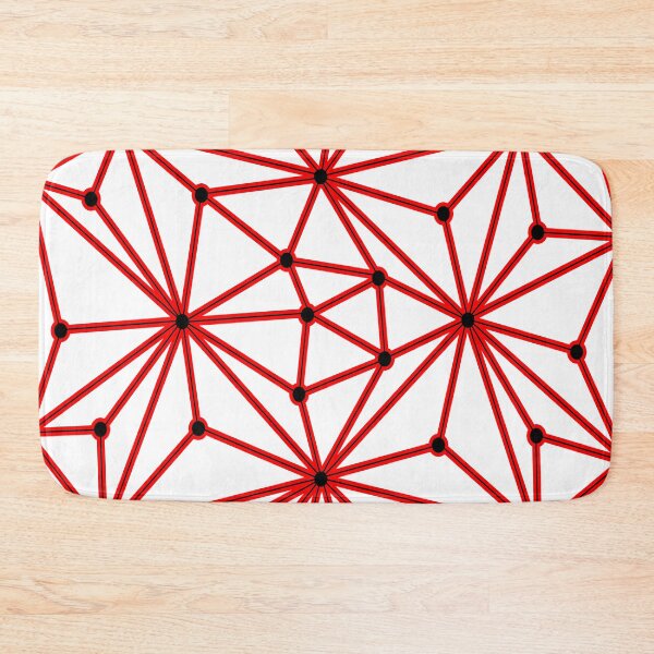 Item preview, Abstract geometric pattern - red. designed and sold by K.S ART.