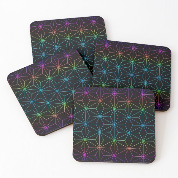 Item preview, Neon Stars On Black designed and sold by BeHappyGoLucky.