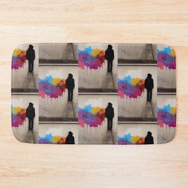 Item preview, Reflective abstract/characters on urban graffiti designed and sold by Piotrek0001.