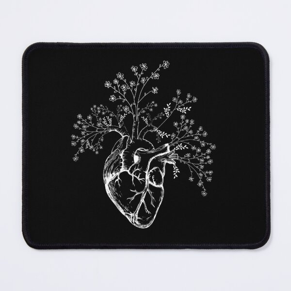 Item preview, Heart , flowers , drawing , small flowers , White flowers designed and sold by Marwis28.