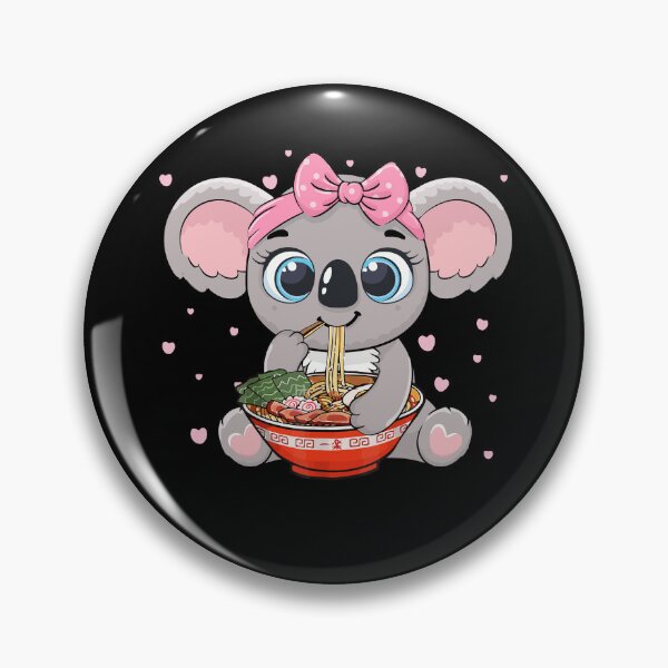 Item preview, Cute Koala Eating Ramen Noodle Kawaii  designed and sold by Africanob.