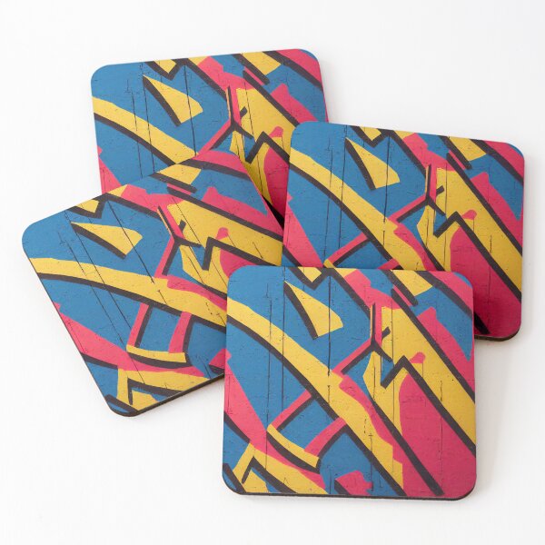 Item preview, Reflective abstract/characters on urban graffiti designed and sold by Piotrek0001.