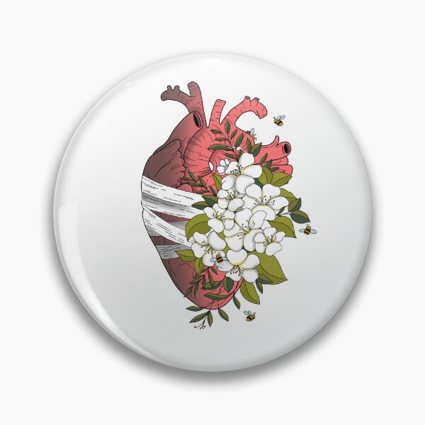 Item preview, floral heart designed and sold by sanowerrr.