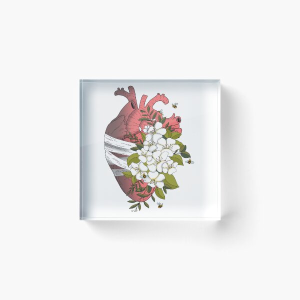 Item preview, floral heart designed and sold by sanowerrr.