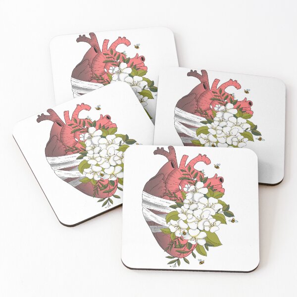 Item preview, floral heart designed and sold by sanowerrr.