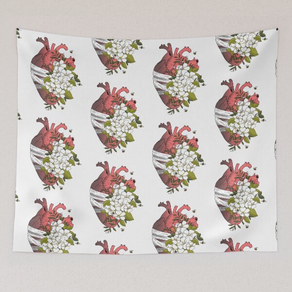 Item preview, floral heart designed and sold by sanowerrr.