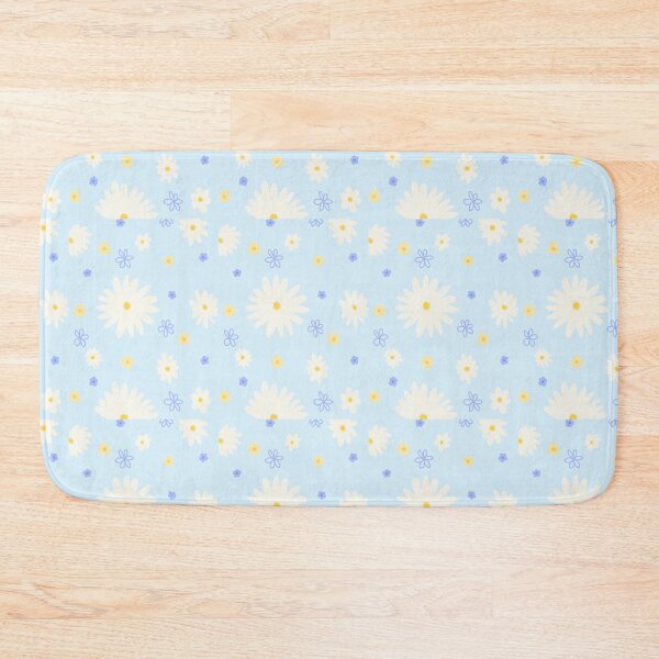 Item preview, Cute White Daisy and Blue Flower Ditsy Print designed and sold by MagicallyStagey.