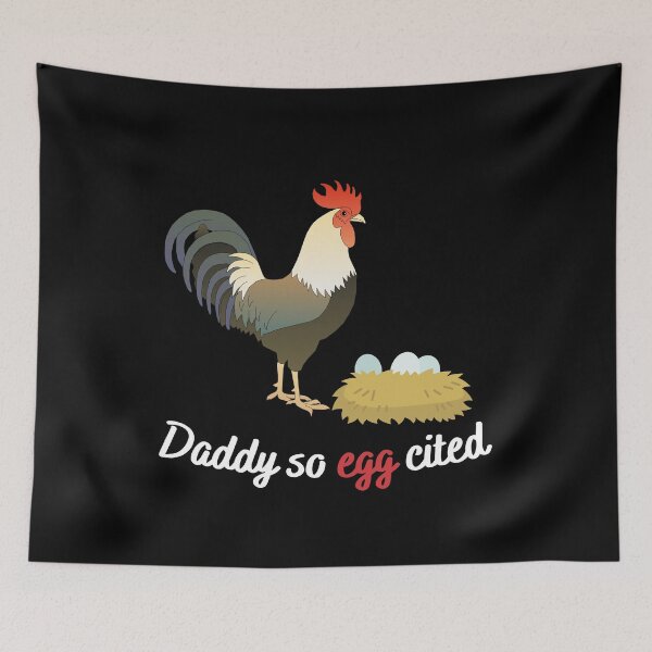 Item preview, Daddy so egg cited happy rooster with eggs designed and sold by Lady-Frost.