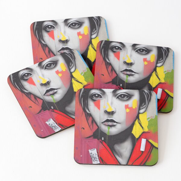 Item preview, Reflective abstract/characters on urban graffiti designed and sold by Piotrek0001.