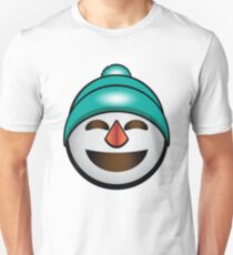 Happy Snowman in a Beanie Unisex T-Shirt
