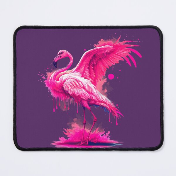 Item preview, flamingo splashed with paint designed and sold by Gaviani Design Studio.