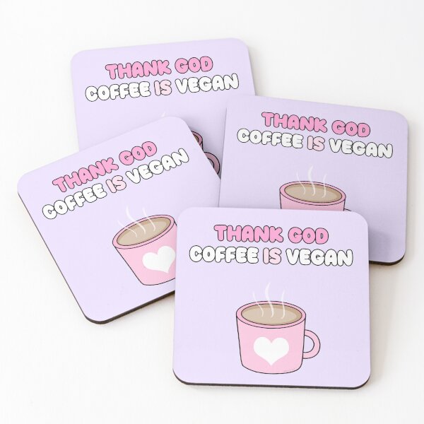 Item preview, Thank god coffee is vegan designed and sold by Danielle Official.
