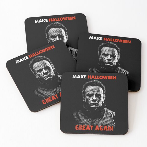 Aperçu de l'œuvre Make Halloween Great Again - Scary Horror Halloween Haddonfield Illinois | Accro aux films d'horreur créée et vendue par MadeByRobots.