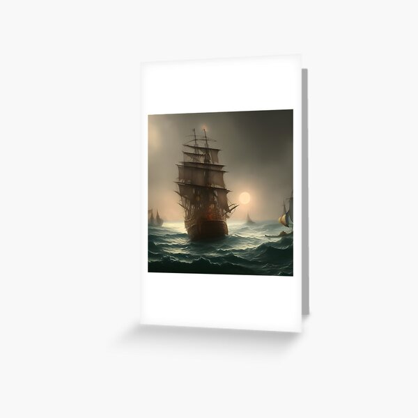 Spanish Galleon Greeting Card