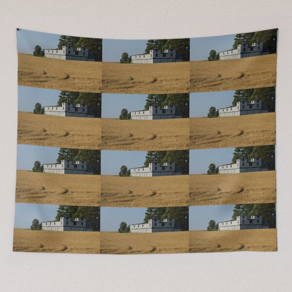 Item preview, The Ancient Double Tower Barn in Golden Wheat designed and sold by Georgia Mizuleva.