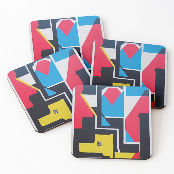 Item preview, Reflective abstract/characters on urban graffiti designed and sold by Piotrek0001.