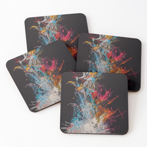 Item preview, Reflective abstract/characters on urban graffiti designed and sold by Piotrek0001.