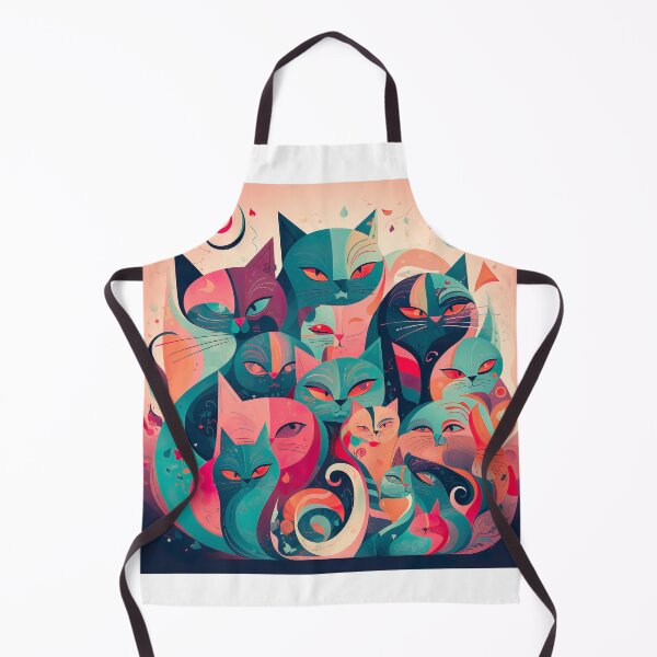 Item preview, Cat ilustration abstract original designed and sold by Kingkachurro.