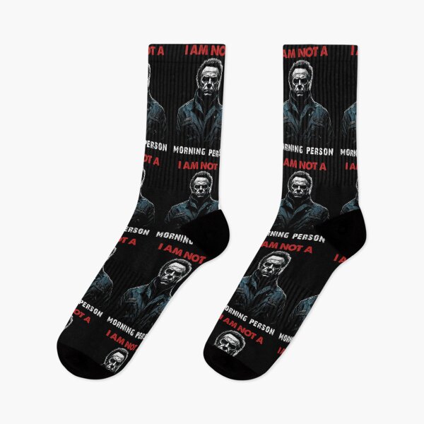 Item preview, I Am Not A Morning Person - Scary Horror Halloween Haddonfield Illinois | Horror Movie Addict designed and sold by MadeByRobots.