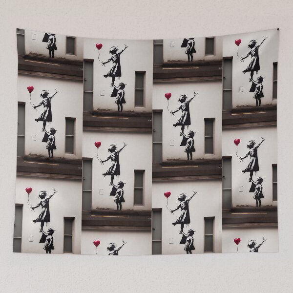 Item preview, Reflective abstract/characters on urban graffiti designed and sold by Piotrek0001.