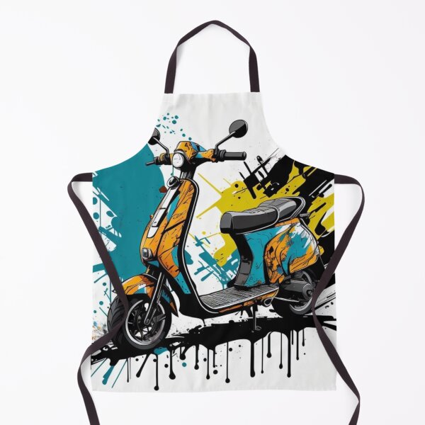 Item preview, Awesome Colorful Ink Splatter on Retro Scooter Design designed and sold by Michael Voyler.
