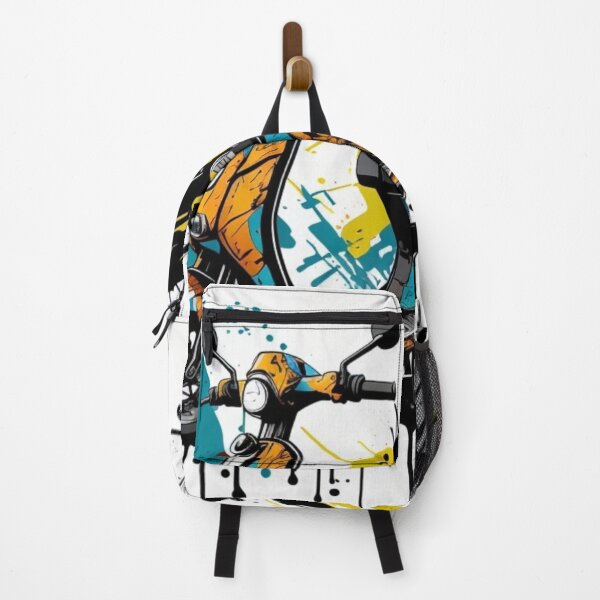 Item preview, Awesome Colorful Ink Splatter on Retro Scooter Design designed and sold by Michael Voyler.