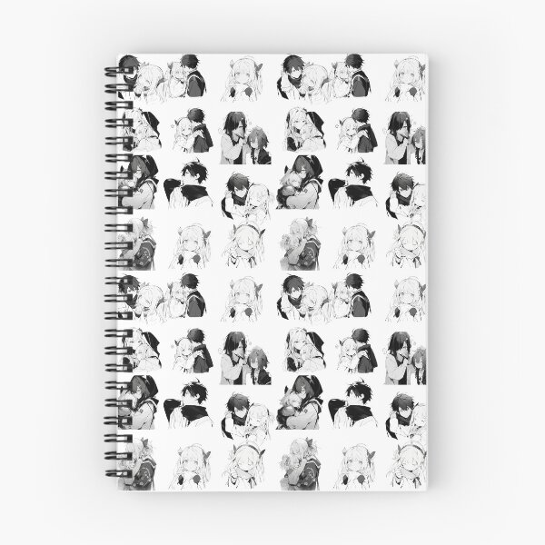 Item preview, Anime characters black and white pattern designed and sold by EktorStudios.