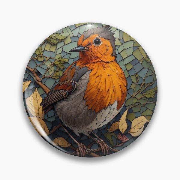 Item preview, Mosaic Robin  designed and sold by Teafortwot42.