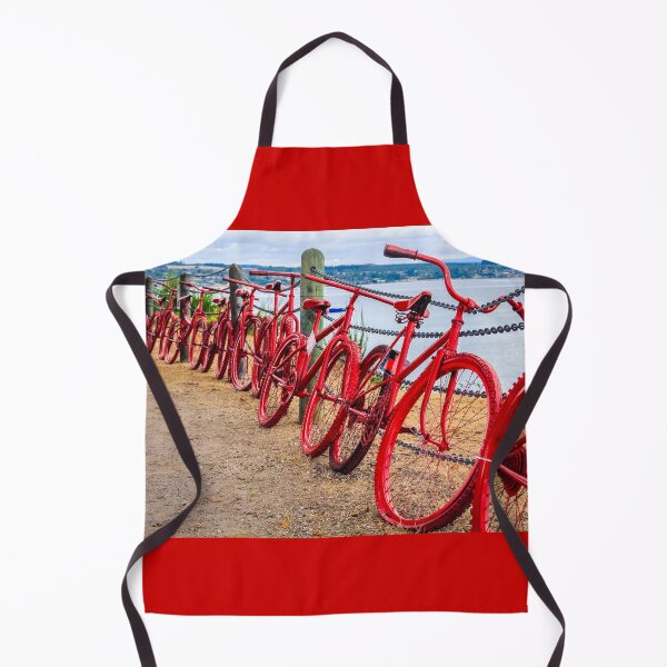 Item preview, Red Bikes at Lake Taupo, New Zealand designed and sold by Lyl Dil Creations.