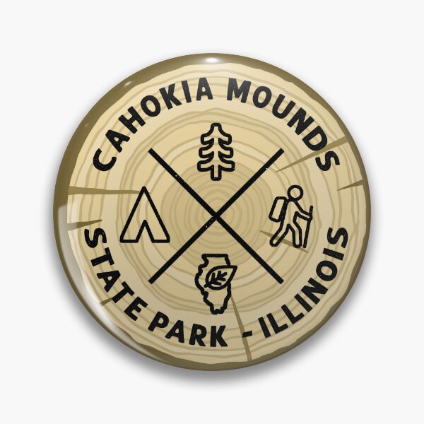 Item preview, Cahokia Mounds State Park Illinois Log Slice designed and sold by VanyaKar.