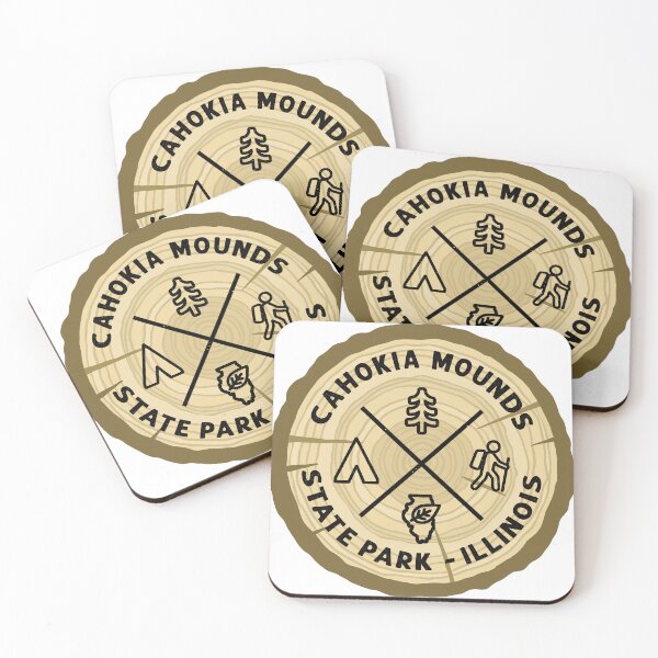 Item preview, Cahokia Mounds State Park Illinois Log Slice designed and sold by VanyaKar.