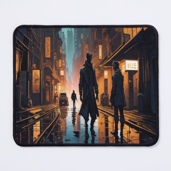 Item preview, Cyberpunk wet and noir street  designed and sold by shadowartsss.