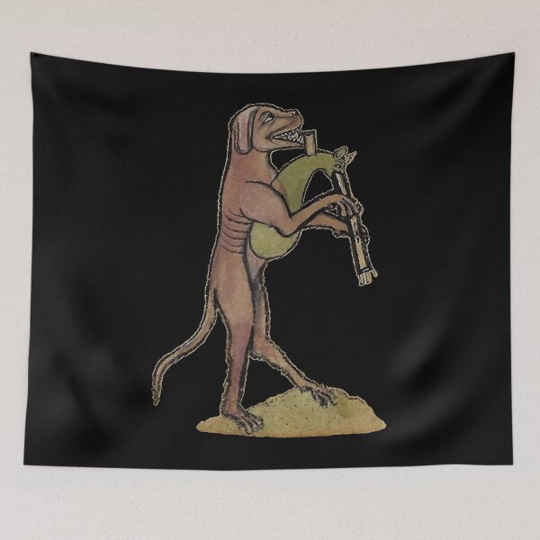 Item preview, Catpipes  Dog playing cat bagpipes designed and sold by handymaryloui.