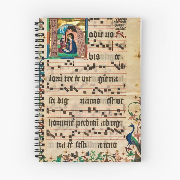 Item preview, Illuminated Manuscript - Medieval Hymnal Graphic designed and sold by handymaryloui.