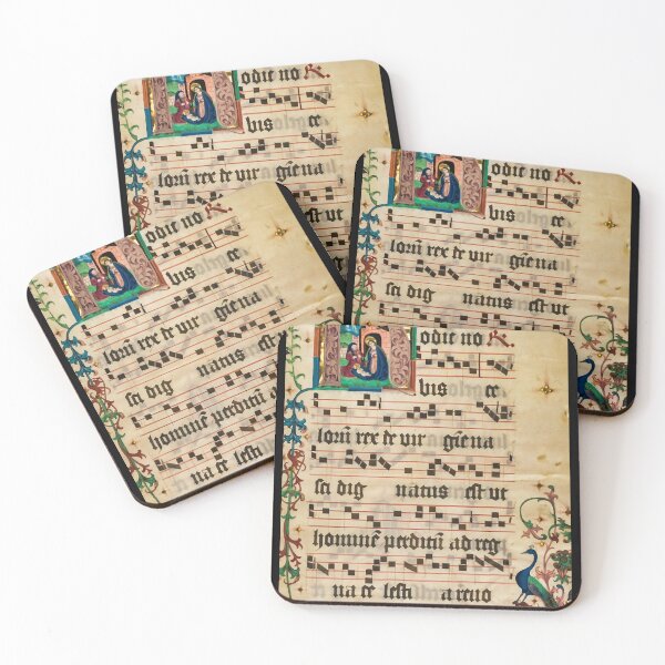 Item preview, Illuminated Manuscript - Medieval Hymnal Graphic designed and sold by handymaryloui.