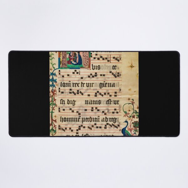 Item preview, Illuminated Manuscript - Medieval Hymnal Graphic designed and sold by handymaryloui.