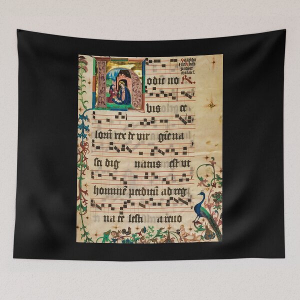 Item preview, Illuminated Manuscript - Medieval Hymnal Graphic designed and sold by handymaryloui.