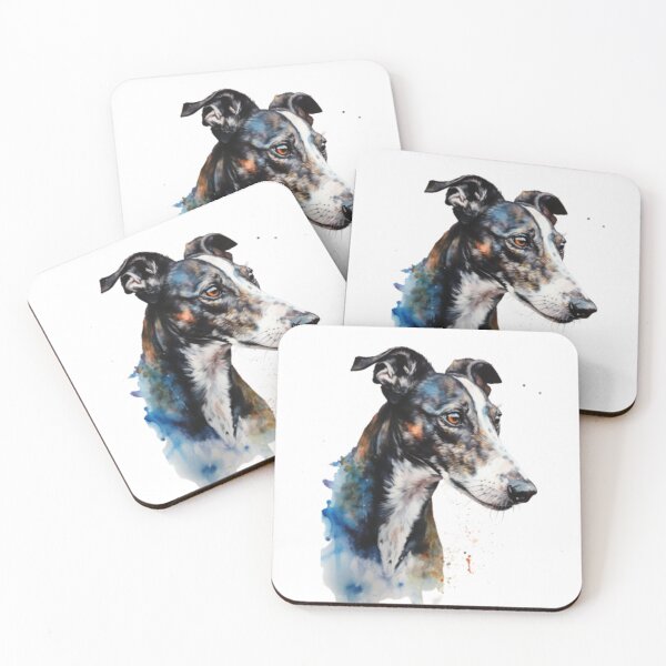 Artikelvorschau, Lurcher/Windhund-Aquarell entworfen und verkauft von Hilary Thwaites.