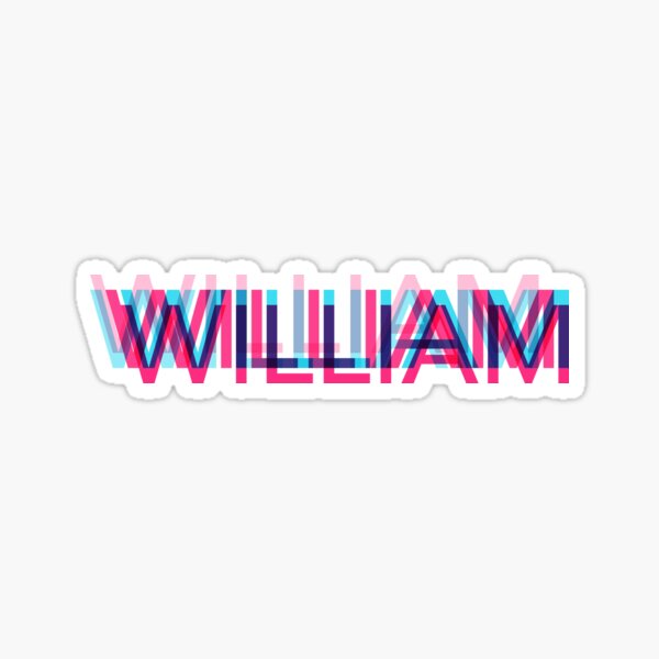  Shirt With The Name William Name Tag Braille For the