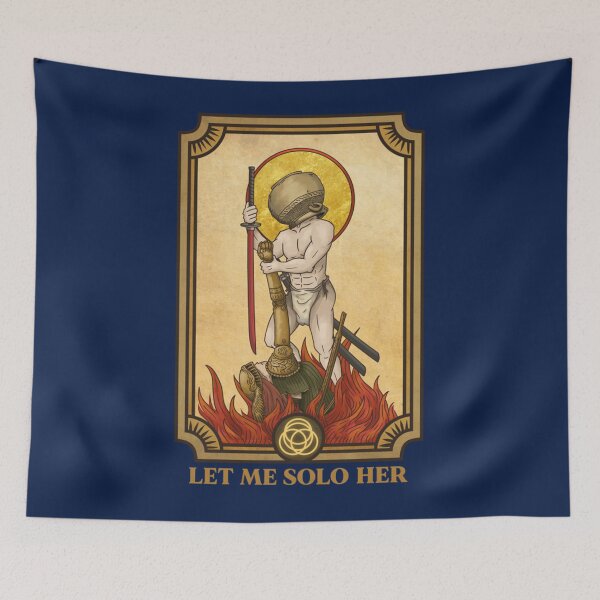 Item preview, LET ME SOLO HER Jar Head Warrior Tarot Card   designed and sold by wizarden45.