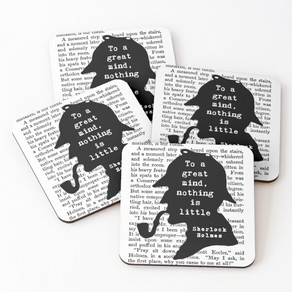 Item preview, Sherlock Holmes Quote Art designed and sold by Rebel Misfits.