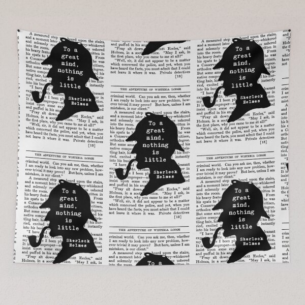 Item preview, Sherlock Holmes Quote Art designed and sold by Rebel Misfits.